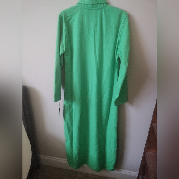 NWT Matki Green Vintage Maxi Shirt Dress Size Small - Picture 4 of 12